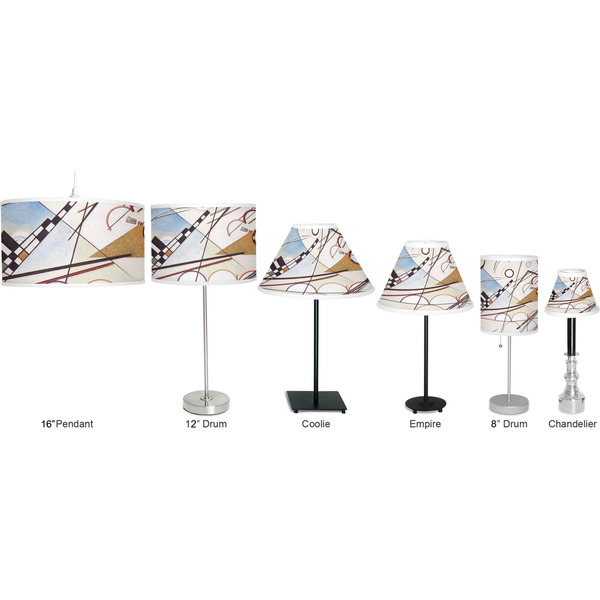 Kandinsky Composition 8 Lamp Full View Size Comparison