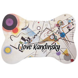 Kandinsky Composition 8 Bone Shaped Dog Food Mat (Large)
