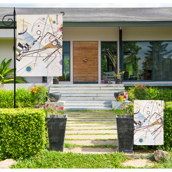Kandinsky Composition 8 Large Garden Flag - Single Sided