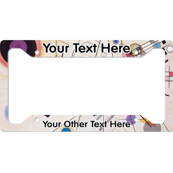 Custom Kandinsky Composition 8 License Plate Frame - Style A