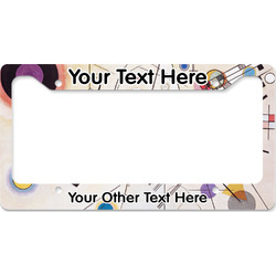 Kandinsky Composition 8 License Plate Frame - Style B