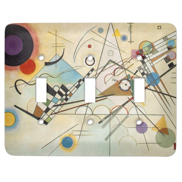 Custom Kandinsky Composition 8 Light Switch Cover (3 Toggle Plate)