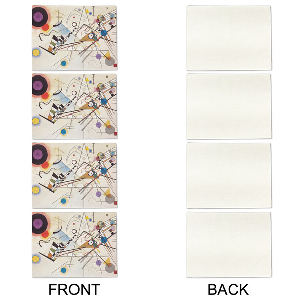 Kandinsky Composition 8 Linen Placemat - APPROVAL Set of 4 (single sided)