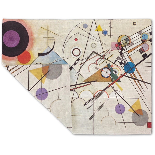 Kandinsky Composition 8 Linen Placemat - Folded Corner (double side)