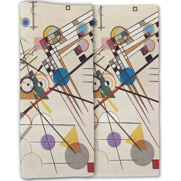 Kandinsky Composition 8 Linen Placemat - Folded Half (double sided)