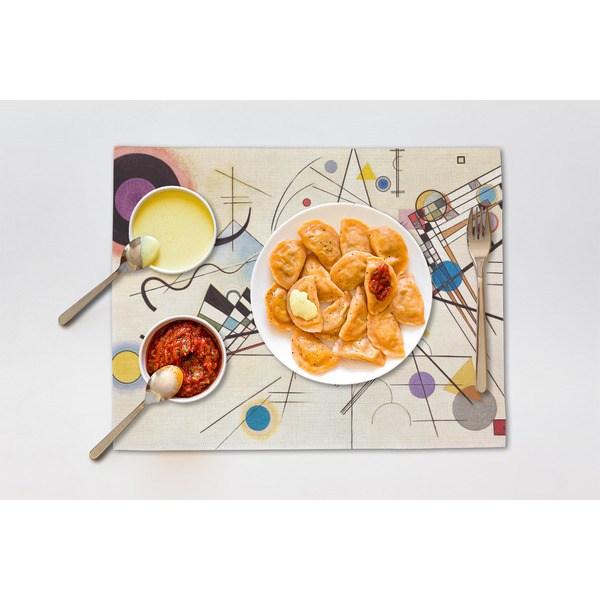 Kandinsky Composition 8 Linen Placemat - Lifestyle (single)
