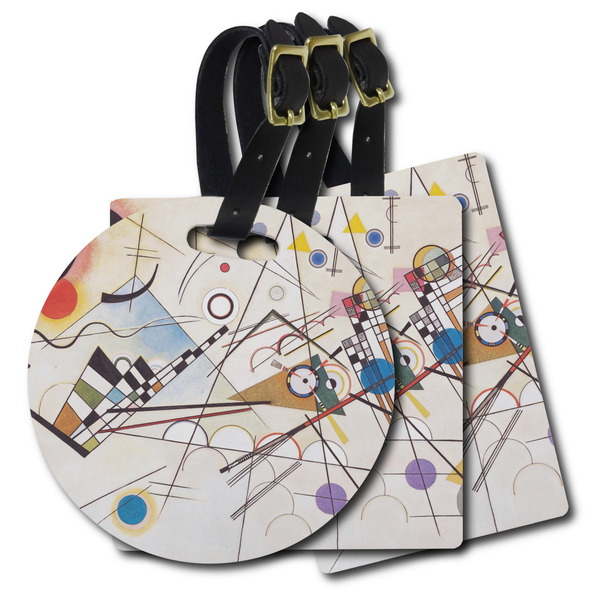 Custom Kandinsky Composition 8 Plastic Luggage Tag