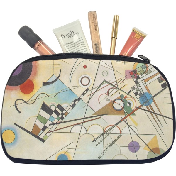 Custom Kandinsky Composition 8 Makeup / Cosmetic Bag - Medium