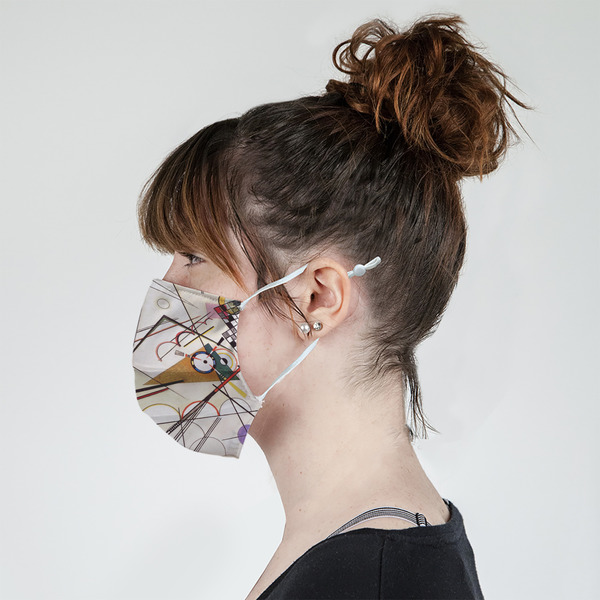 Kandinsky Composition 8 Mask - Side View on Girl