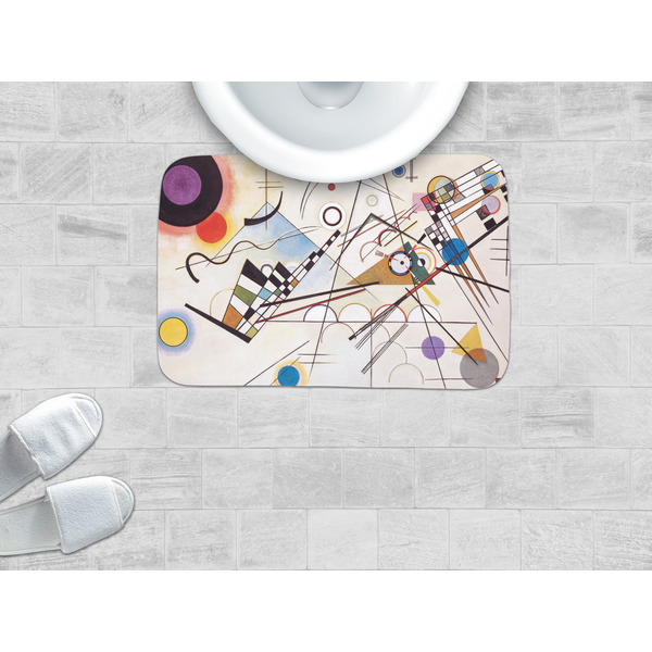 Kandinsky Composition 8 Memory Foam Bath Mat - LIFESTYLE