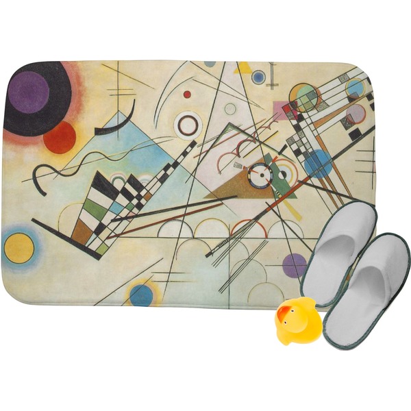 Custom Kandinsky Composition 8 Memory Foam Bath Mat