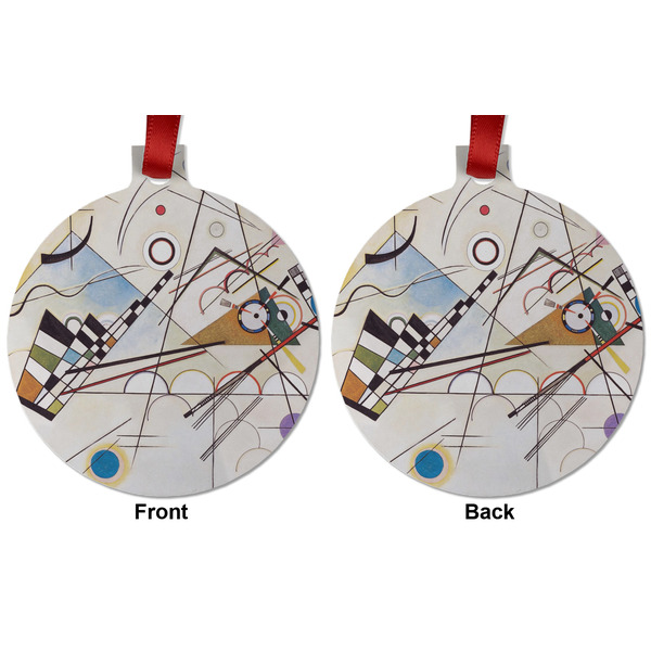 Kandinsky Composition 8 Metal Ball Ornament - Front and Back