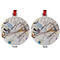 Kandinsky Composition 8 Metal Ball Ornament - Front and Back