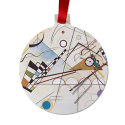 Kandinsky Composition 8 Metal Ball Ornament - Double Sided