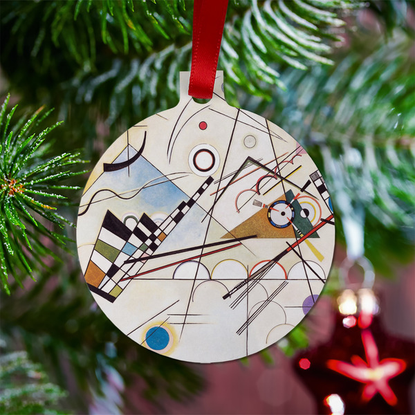 Kandinsky Composition 8 Metal Ball Ornament - Lifestyle