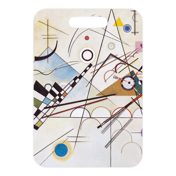 Kandinsky Composition 8 Metal Luggage Tag - Front Without Strap