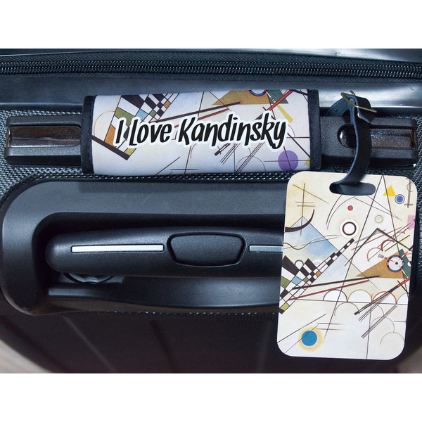Kandinsky Composition 8 Metal Luggage Tag & Handle Wrap - In Context