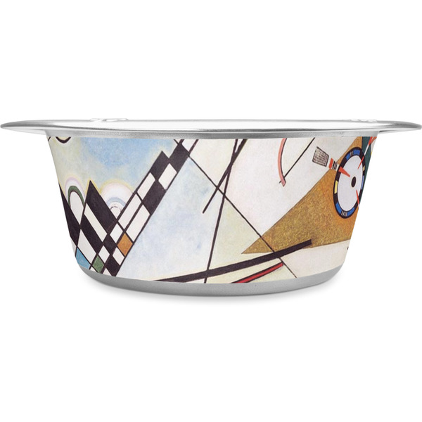 Custom Kandinsky Composition 8 Stainless Steel Dog Bowl - Large