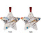 Kandinsky Composition 8 Metal Star Ornament - Front and Back