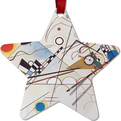 Kandinsky Composition 8 Metal Star Ornament - Double Sided