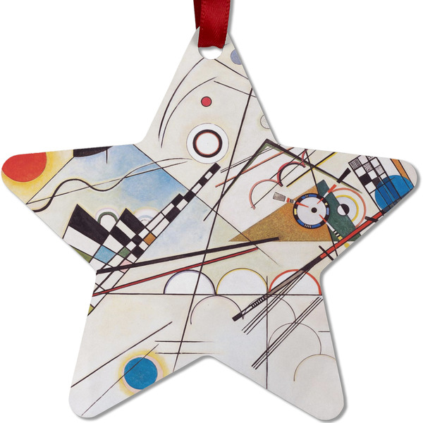 Custom Kandinsky Composition 8 Metal Star Ornament - Double Sided