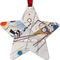 Kandinsky Composition 8 Metal Star Ornament - Front