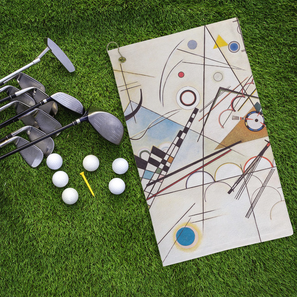 Kandinsky Composition 8 Microfiber Golf Towels - LIFESTYLE