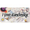 Kandinsky Composition 8 Mini License Plate