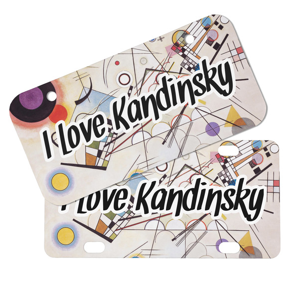 Kandinsky Composition 8 Mini License Plates - MAIN (4 and 2 Holes)