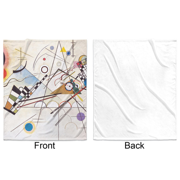Kandinsky Composition 8 Minky Blanket - 50"x60" - Single Sided - Front & Back