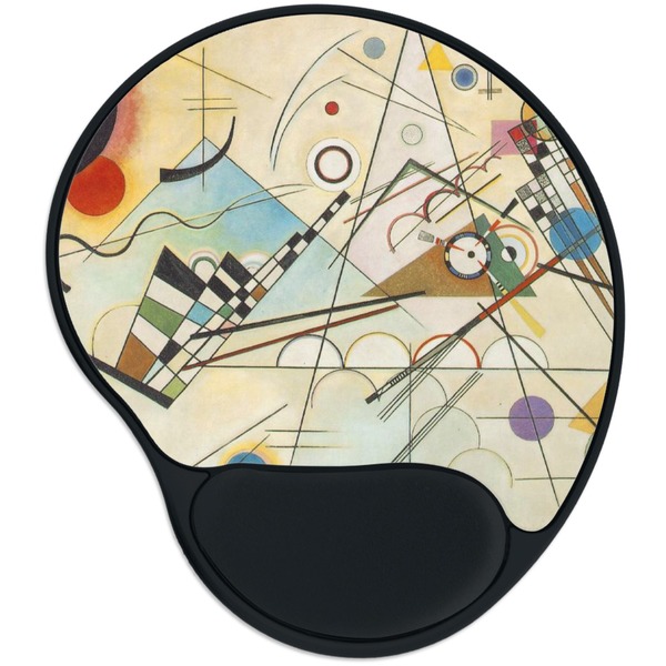 Custom Kandinsky Composition 8 Mouse Pad with Wrist Support