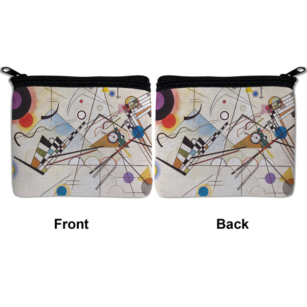 Kandinsky Composition 8 Neoprene Coin Purse - Front & Back (APPROVAL)