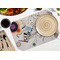 Kandinsky Composition 8 Octagon Placemat - Single front (LIFESTYLE) Flatlay
