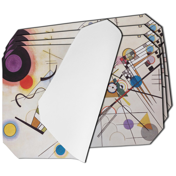 Custom Kandinsky Composition 8 Dining Table Mat - Octagon - Set of 4 (Single-Sided)