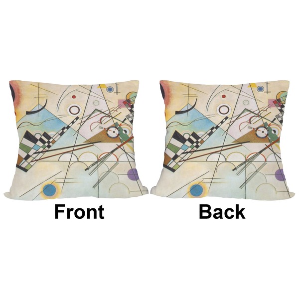 Kandinsky Composition 8 Outdoor Pillow - 18x18