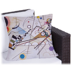 Kandinsky Composition 8 Outdoor Pillow - 16"