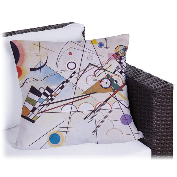 Custom Kandinsky Composition 8 Outdoor Pillow - 16"