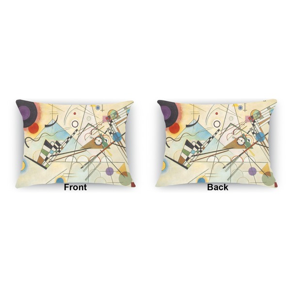 Kandinsky Composition 8 Outdoor Rectangular Throw Pillow (Front and Back)