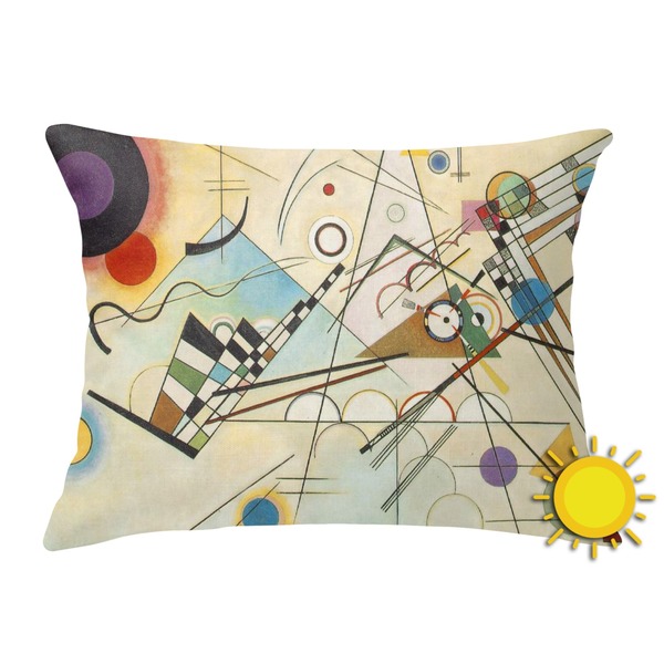 Custom Kandinsky Composition 8 Outdoor Throw Pillow (Rectangular)