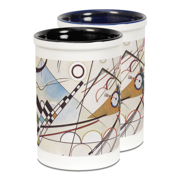 Custom Kandinsky Composition 8 Ceramic Pencil Holder - Large