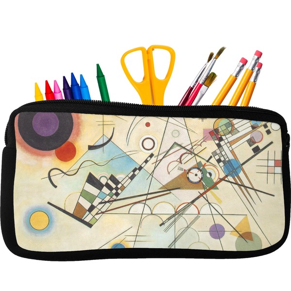 Custom Kandinsky Composition 8 Neoprene Pencil Case