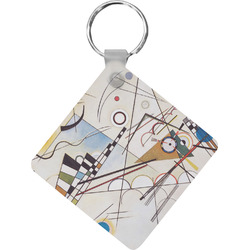 Kandinsky Composition 8 Diamond Plastic Keychain