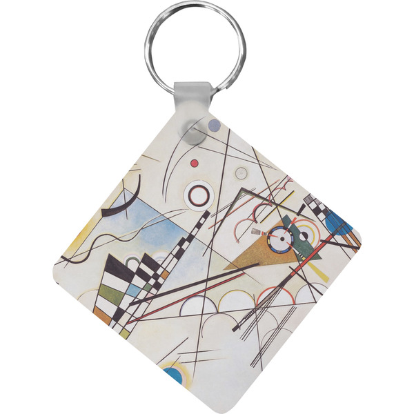 Custom Kandinsky Composition 8 Diamond Plastic Keychain