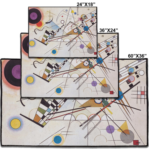 Kandinsky Composition 8 Personalized Door Mat - Group Parent IMF