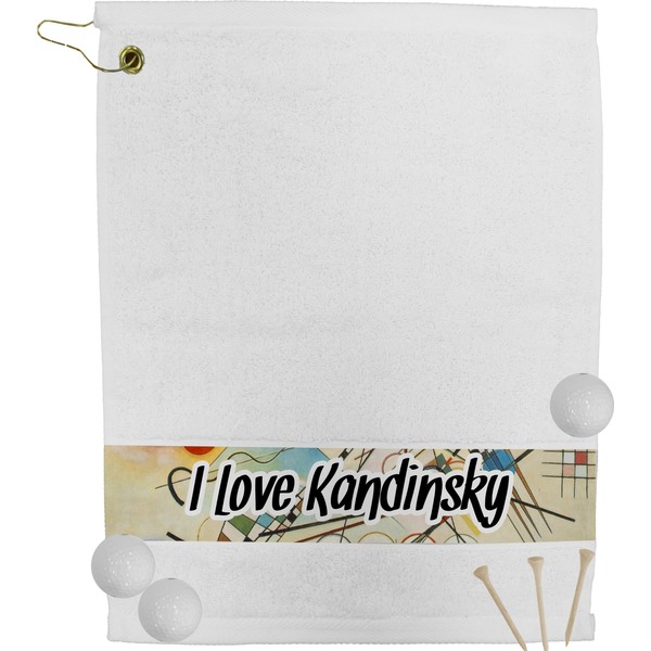 Custom Kandinsky Composition 8 Golf Bag Towel