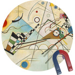 Kandinsky Composition 8 Round Fridge Magnet