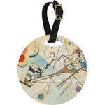 Kandinsky Composition 8 Plastic Luggage Tag - Round