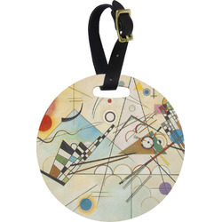 Kandinsky Composition 8 Plastic Luggage Tag - Round