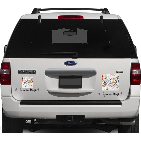Kandinsky Composition 8 Personalized Square Car Magnets on Ford Explorer
