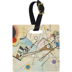 Kandinsky Composition 8 Plastic Luggage Tag - Square